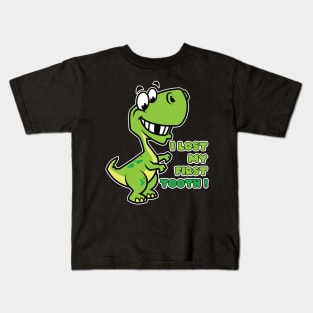 Kids I Lost My First Tooth - Cute Dinosaurs product Kids T-Shirt